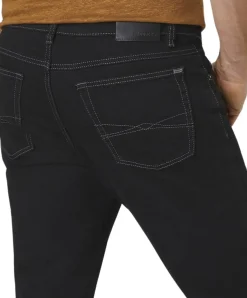 Paddocks Ranger Pipe Jeans in schwarzer Waschung