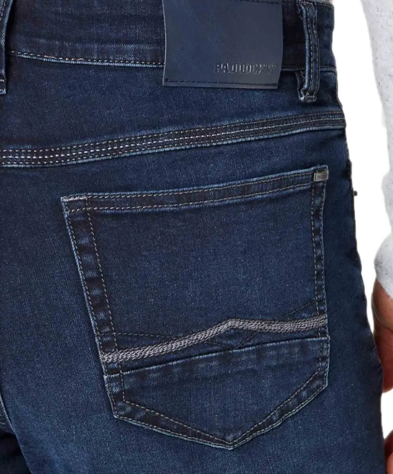 Paddocks Ranger Pipe Jeans in Blue Black Waschung