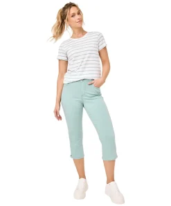 Paddocks T-Shirt gestreift mit Rundhals in Powder Green