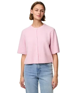 Pieces Cardigan Silly in Rosa im kurzem Style