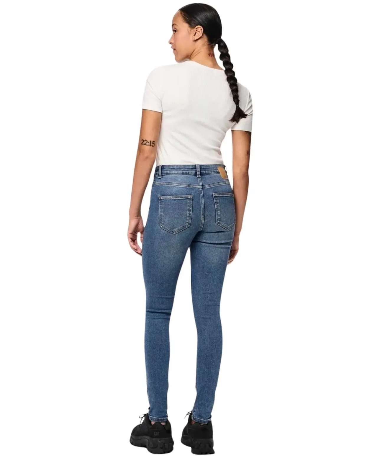 Pieces Dana Jeans Skinny Fit in Mittelblau