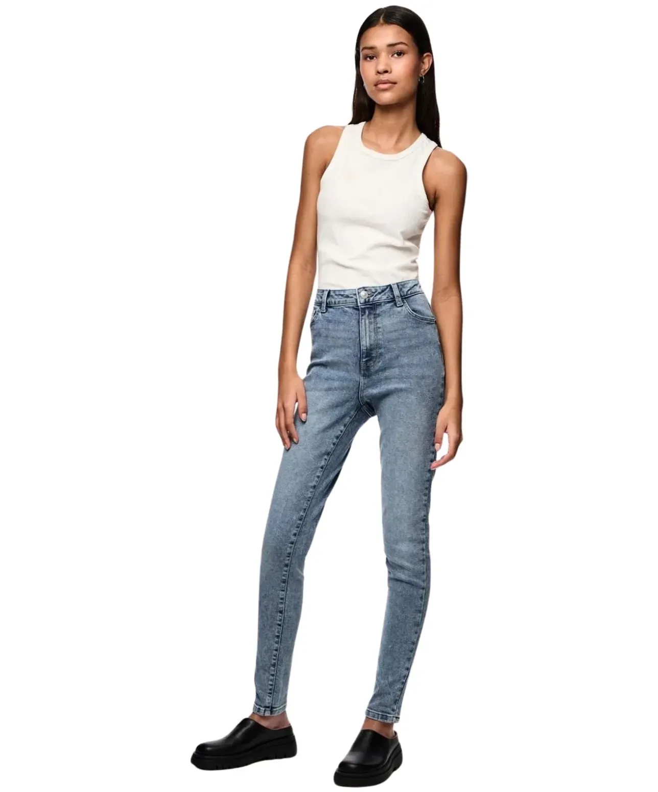 Pieces Dana Jeans Skinny Fit in Hellblau