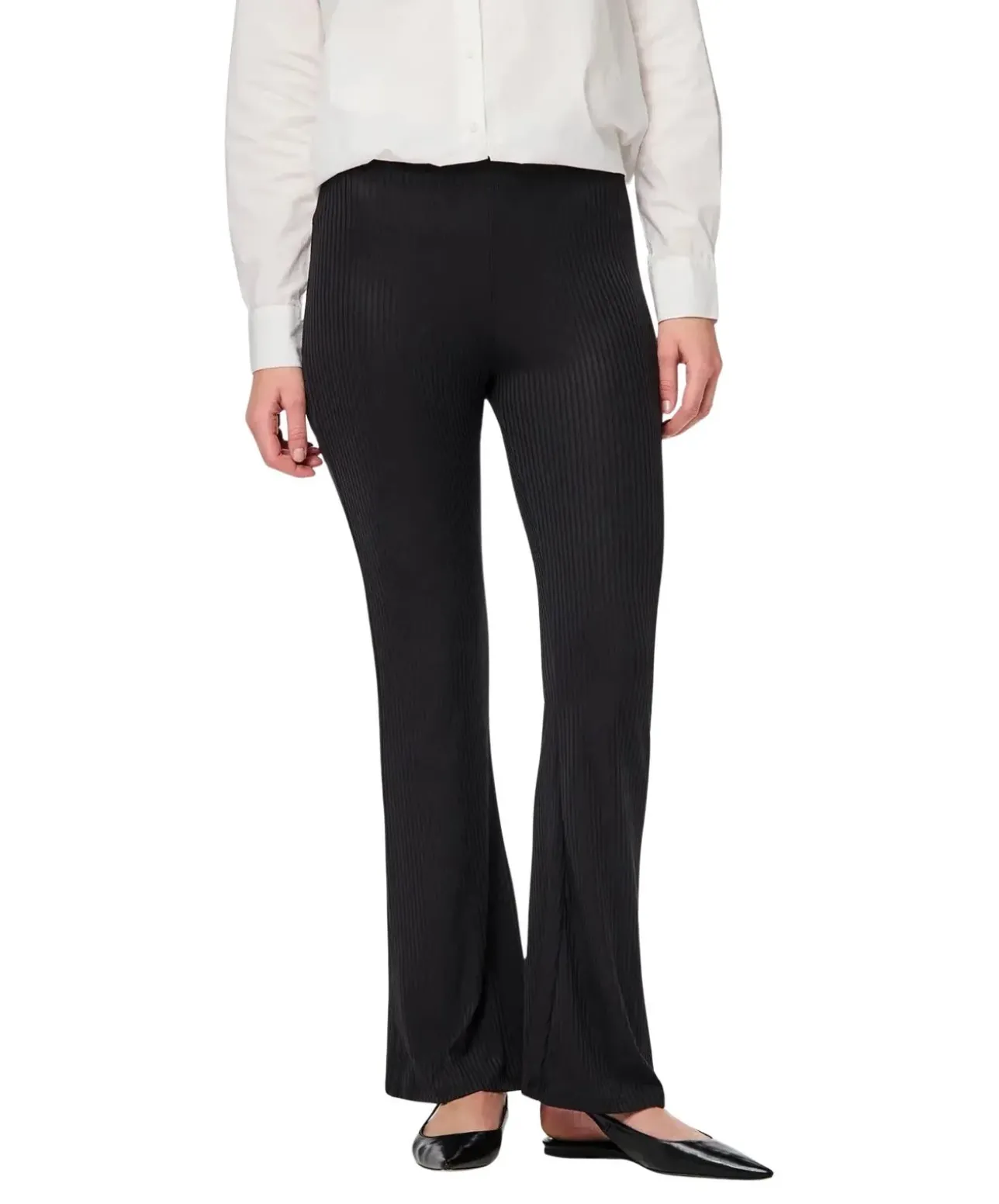 Pieces Jerseyhose Toppy in Schwarz