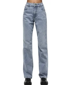 Pieces Kelly Jeans Straight Fit in Hellblau