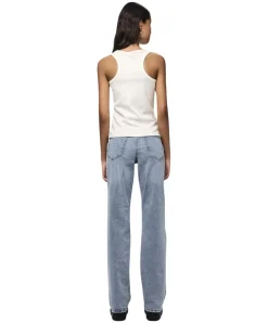 Pieces Kelly Jeans Straight Fit in Hellblau
