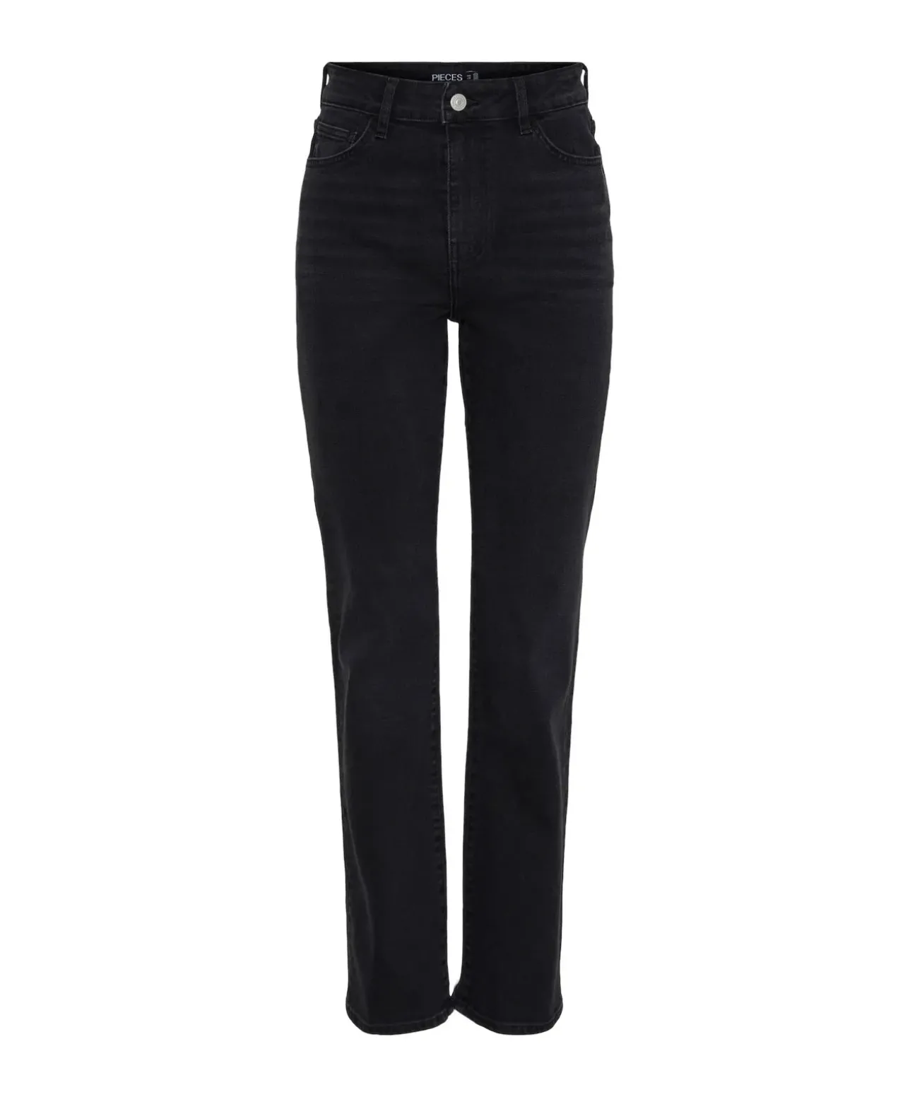 Pieces Kesia Jeans Mom Fit in blau mit Zerstörungs Effekten