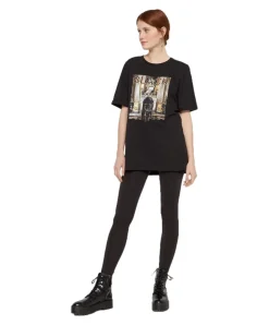 Pieces Leggings London in Schwarz