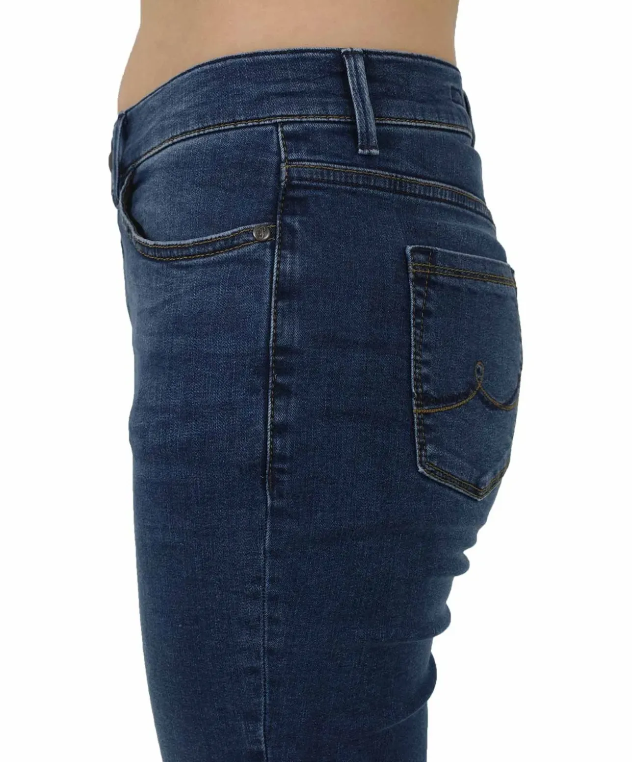 Pioneer Damen-Jeans Regular Fit Kate in Mittelblau