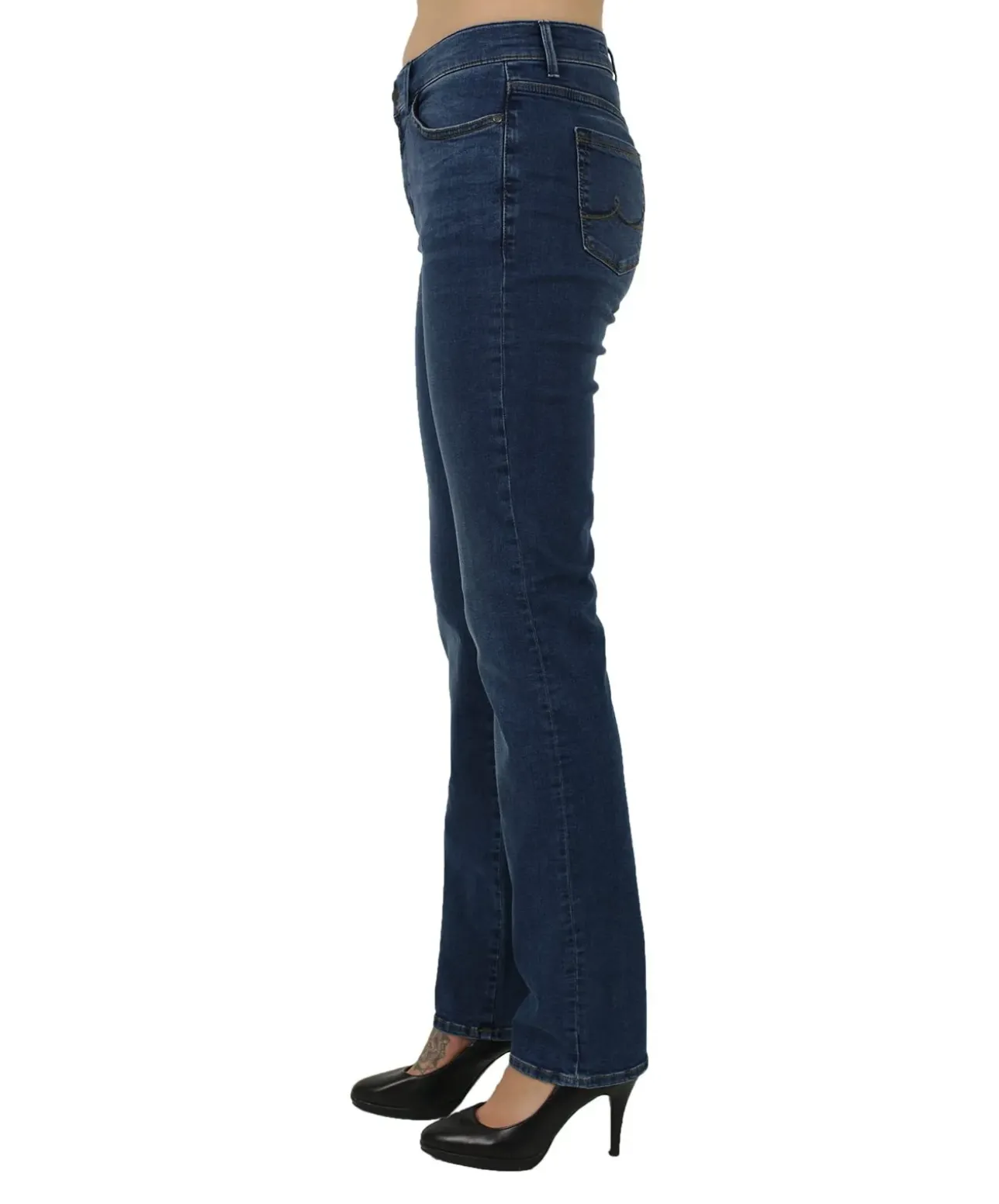 Pioneer Damen-Jeans Regular Fit Kate in Mittelblau