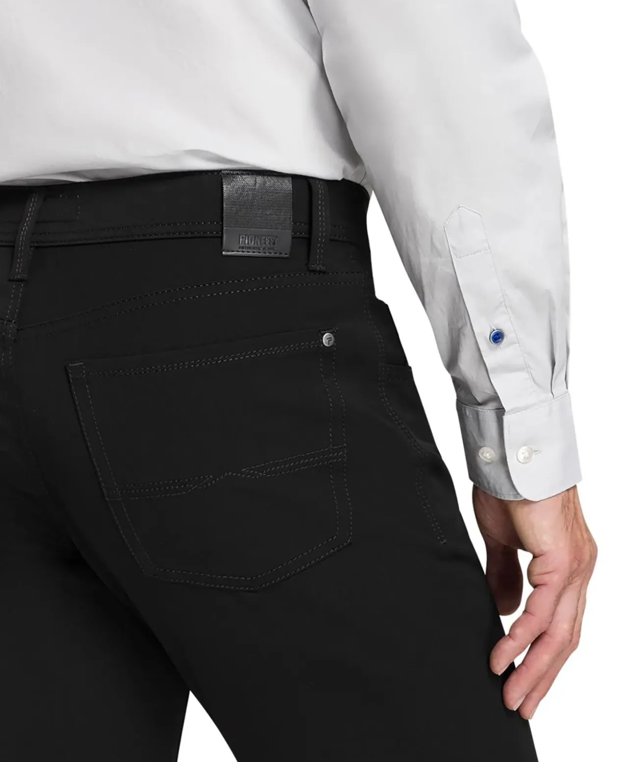 Pioneer Herren-Hose Rando Stretch Gabardine in Schwarz