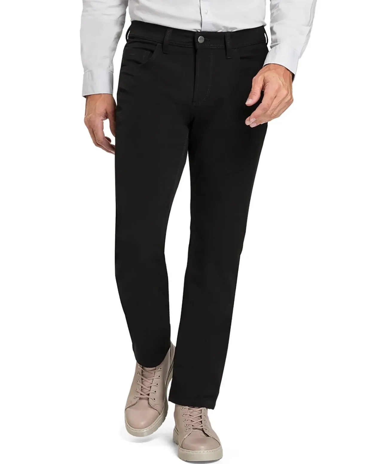 Pioneer Herren-Hose Rando Stretch Gabardine in Schwarz