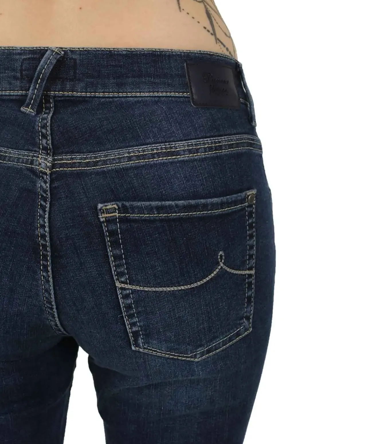 Pioneer Jeans Straight Sally im dunkelblauen Used-Look