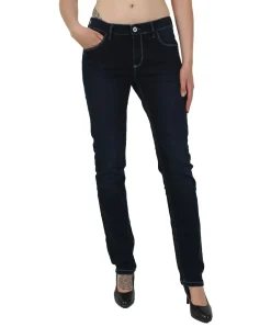 Pioneer Jeans Straight Sally in Dunkelblauer Waschung