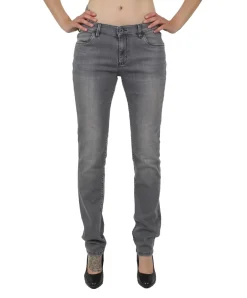 Pioneer Jeans Straight Sally in grauem Used-Look