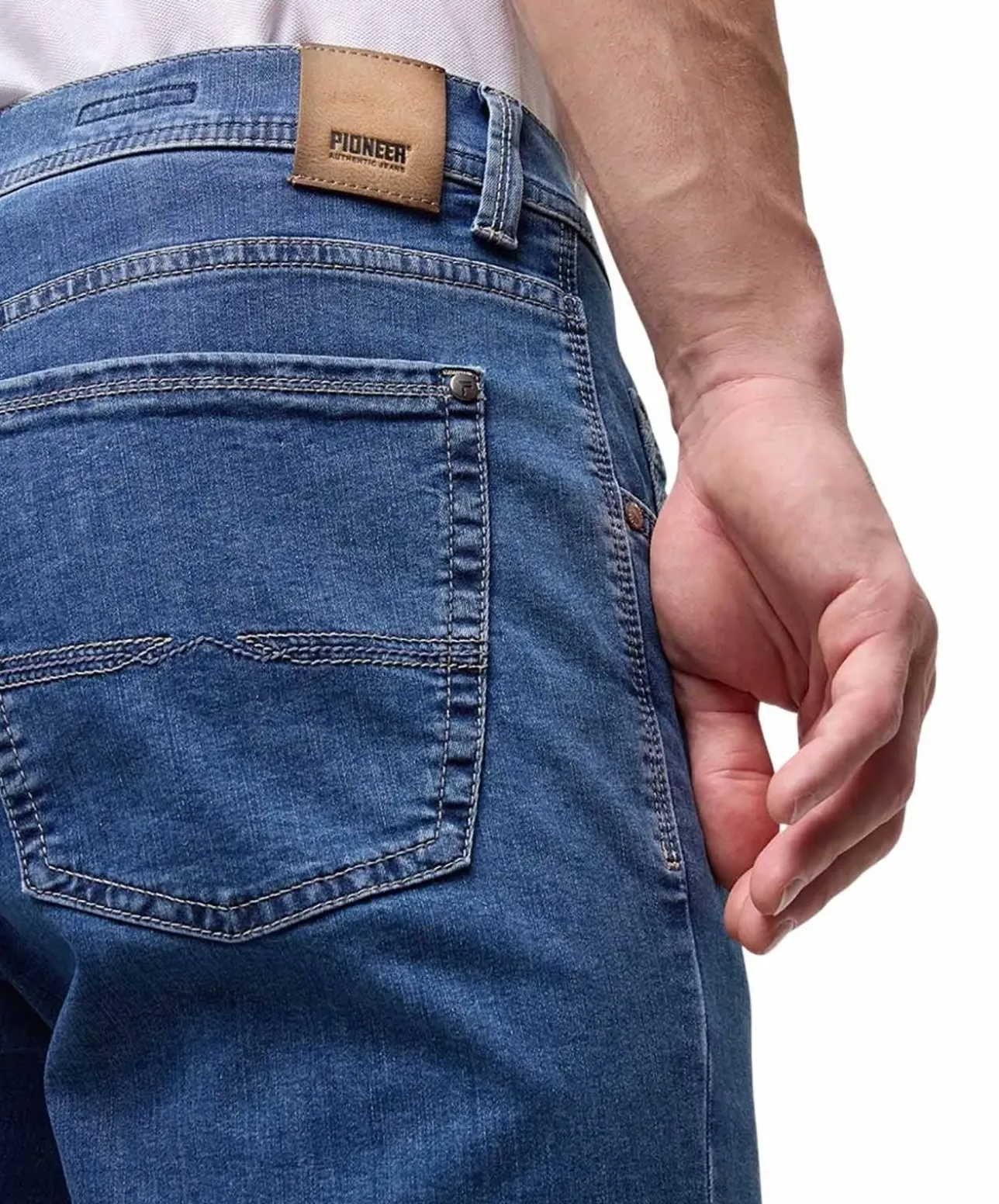 Pioneer Rando 1680 Megaflex Sommerjeans in Stonewash