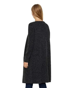 Vero Moda - schwarze Strickjacke Lang aus superweichem Material