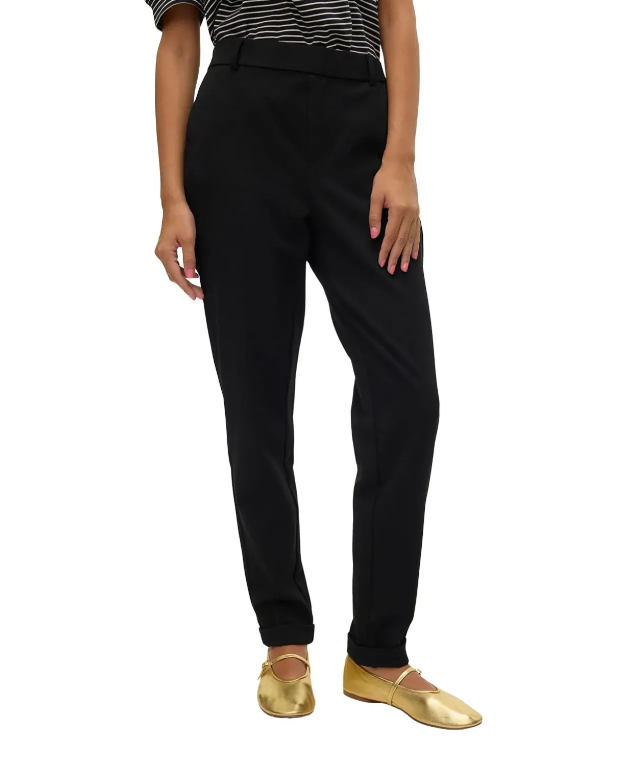 Vero Moda Anzughose Maya mit Stretch-Bund in Schwarz