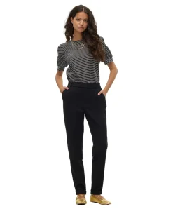 Vero Moda Anzughose Maya mit Stretch-Bund in Schwarz