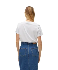 Vero Moda Basic T-Shirt Paula in weißen Bright White