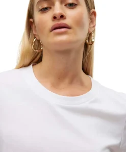 Vero Moda Basic T-Shirt Paula in weißen Bright White