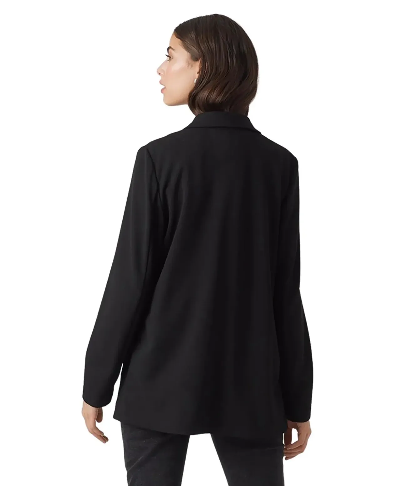 Vero Moda Blazer Livia Extra Lang in Schwarz