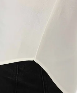 Vero Moda Blusenshirt Becca Plain mit Rundhals in Weiß