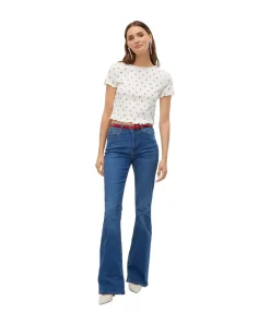 Vero Moda Blusenshirt Harry in Weiß mit Kirschprint