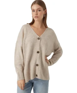 Vero Moda Cardigan Lefile aus Strick in Birch Melange