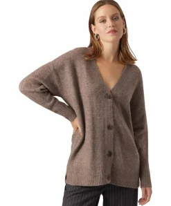 Vero Moda Cardigan Lefile aus Strick in Hellbraun
