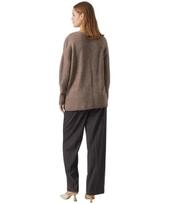 Vero Moda Cardigan Lefile aus Strick in Hellbraun