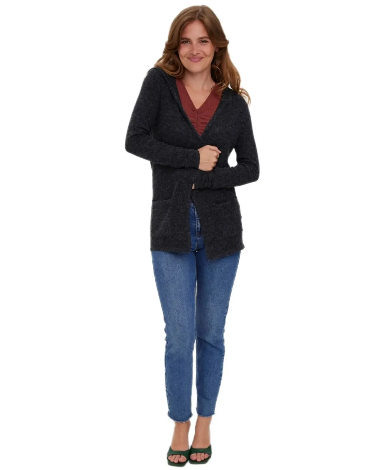 Vero Moda Cardigan Oversize Doffy mit Kapuze