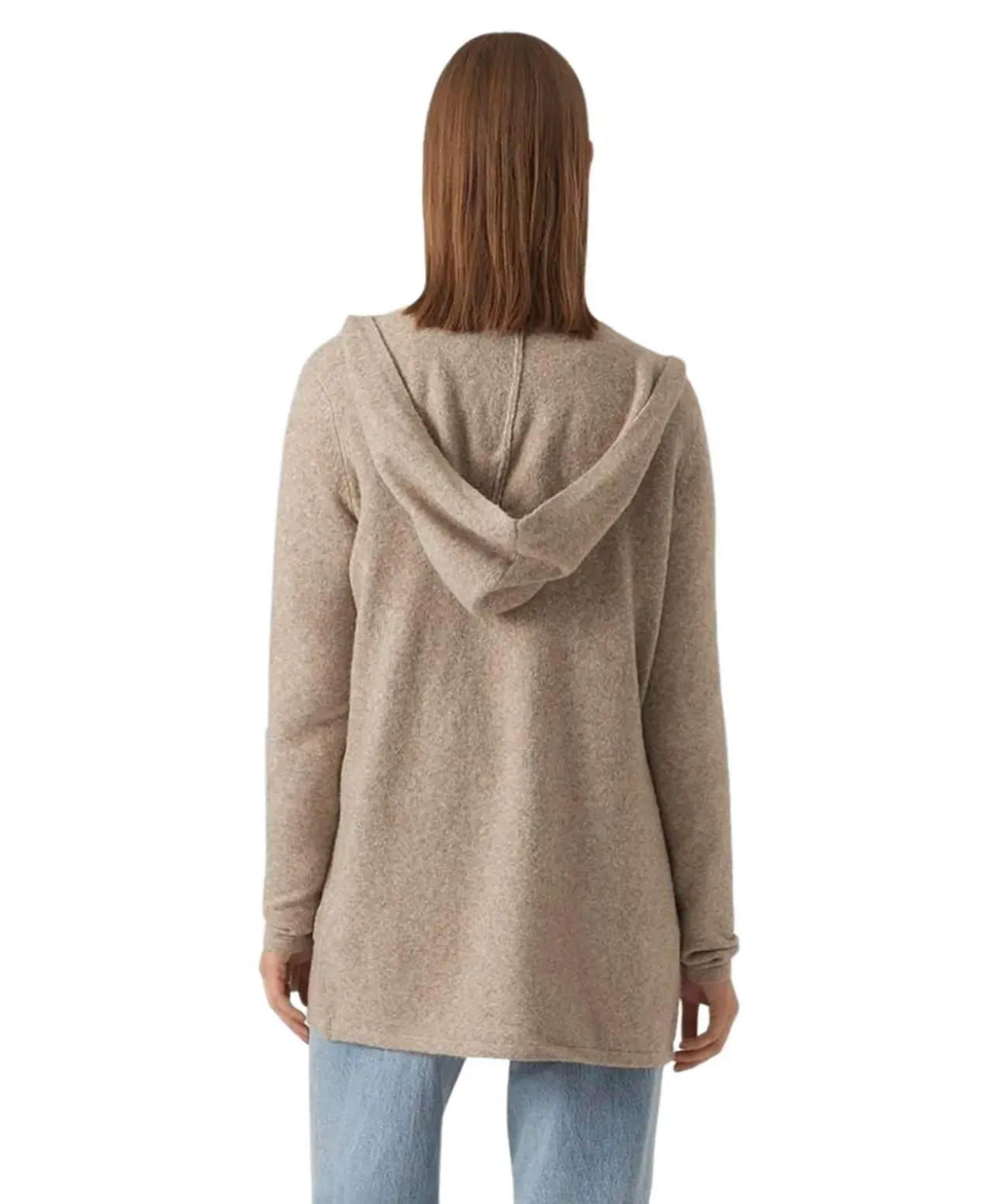 Vero Moda Cardigan Oversize Doffy in Braun mit Kapuze