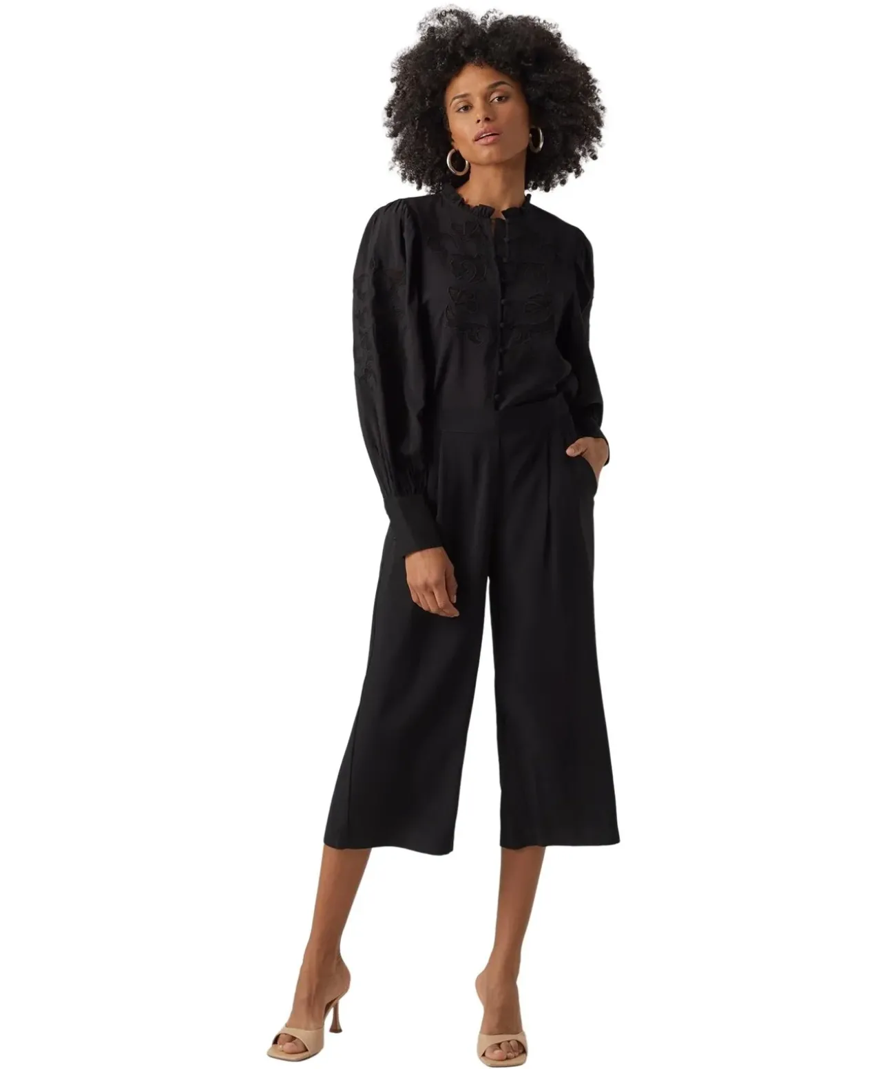 Vero Moda Culotte Hose Coco in Schwarz