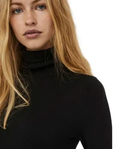 Vero Moda Damen Pullover mit Rollkragen Glory in Schwarz