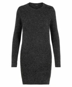 Vero Moda Damen Strickkleid Doffy mit Langarm in Schwarz
