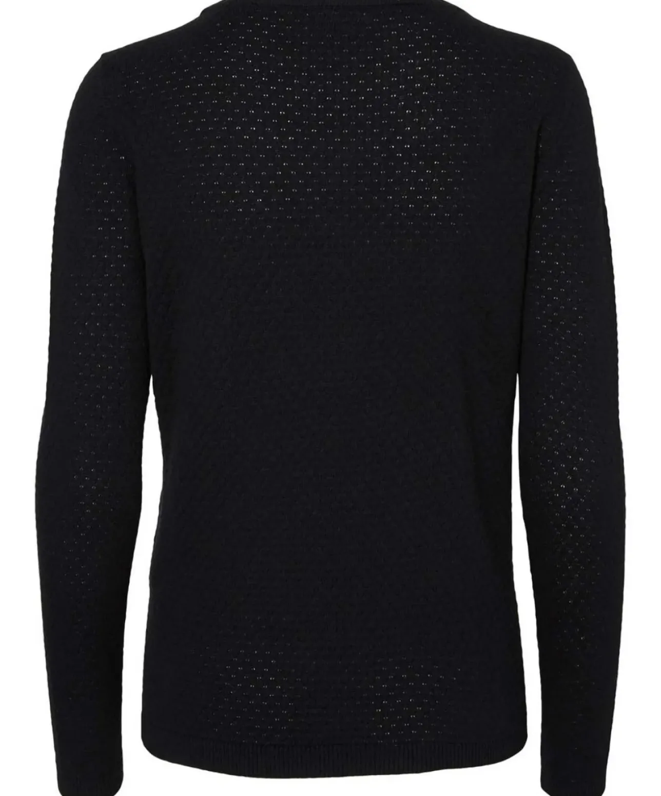 Vero Moda Damen Strukturpullover Care in Schwarz