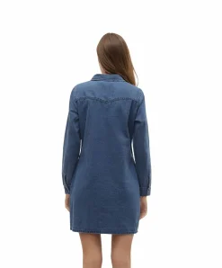 Vero Moda Denim-Kleid Jennie in Stone-Waschung