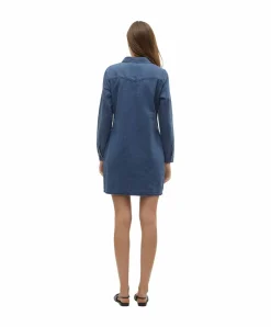 Vero Moda Denim-Kleid Jennie in Stone-Waschung