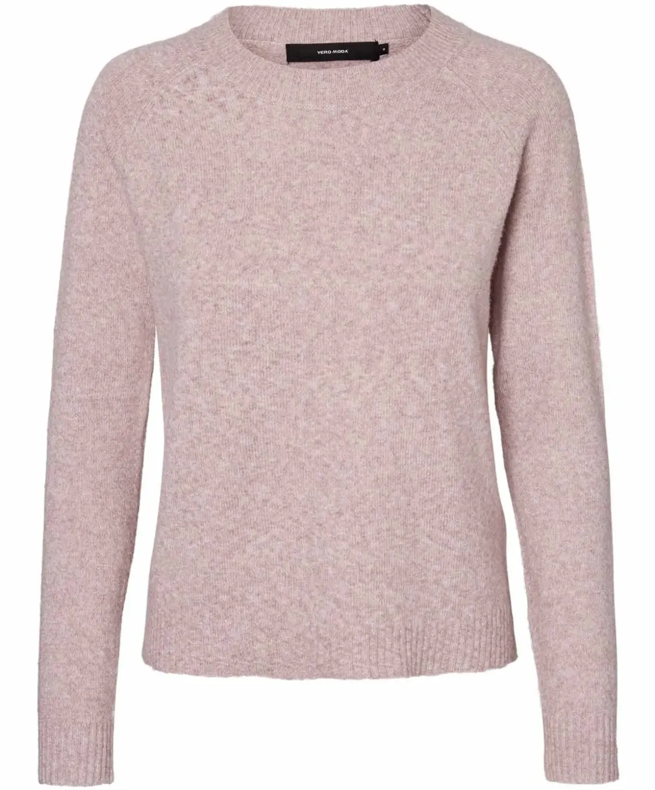 Vero Moda Doffy - Rosa Strickpullover mit Rundhals