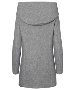 Vero Moda Dona - Kurzmantel in grau melierter Optik