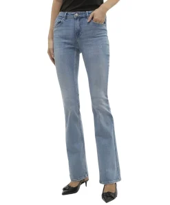 Vero Moda Flash Jeans Flared in Hellblau