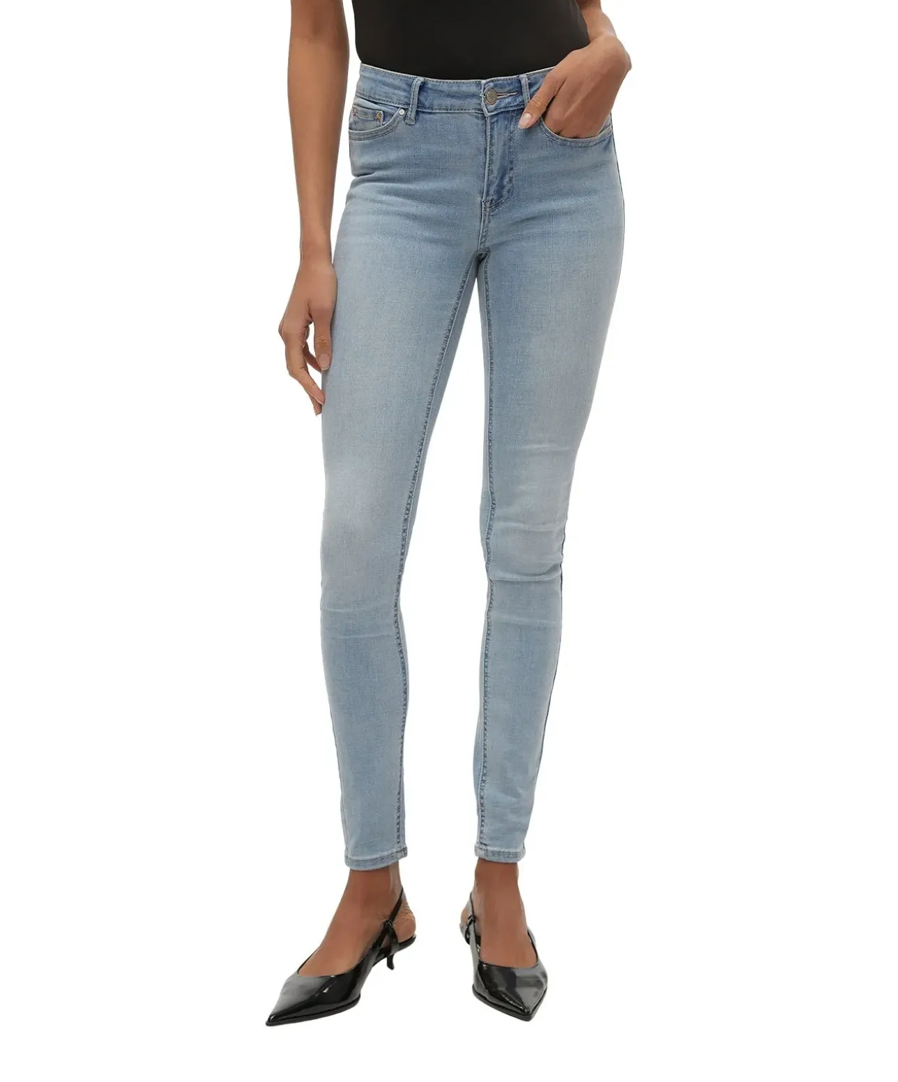 Vero Moda Flash Jeans in Hellblau mit Skinny Fit