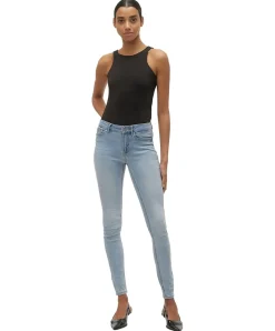 Vero Moda Flash Jeans in Hellblau mit Skinny Fit