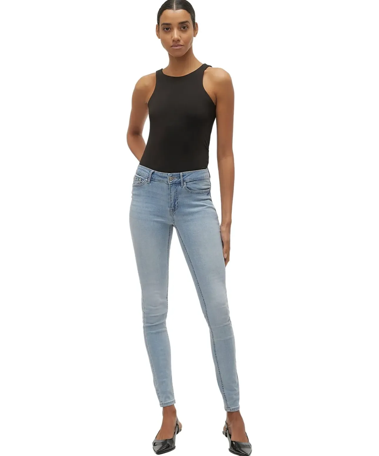 Vero Moda Flash Jeans in Hellblau mit Skinny Fit