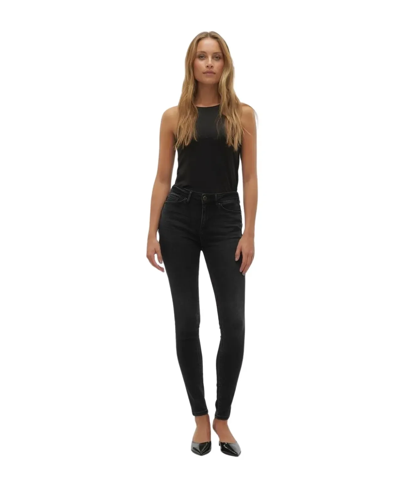 Vero Moda Flash Jeans Skinny in Schwarz
