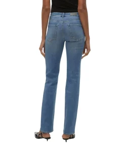 Vero Moda Flash Jeans Straight in Mittelblau