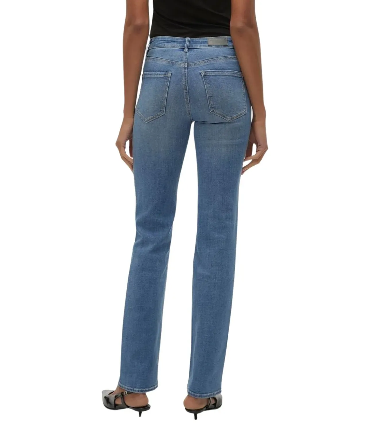 Vero Moda Flash Jeans Straight in Mittelblau