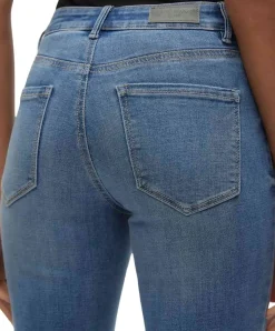Vero Moda Flash Jeans Straight in Mittelblau