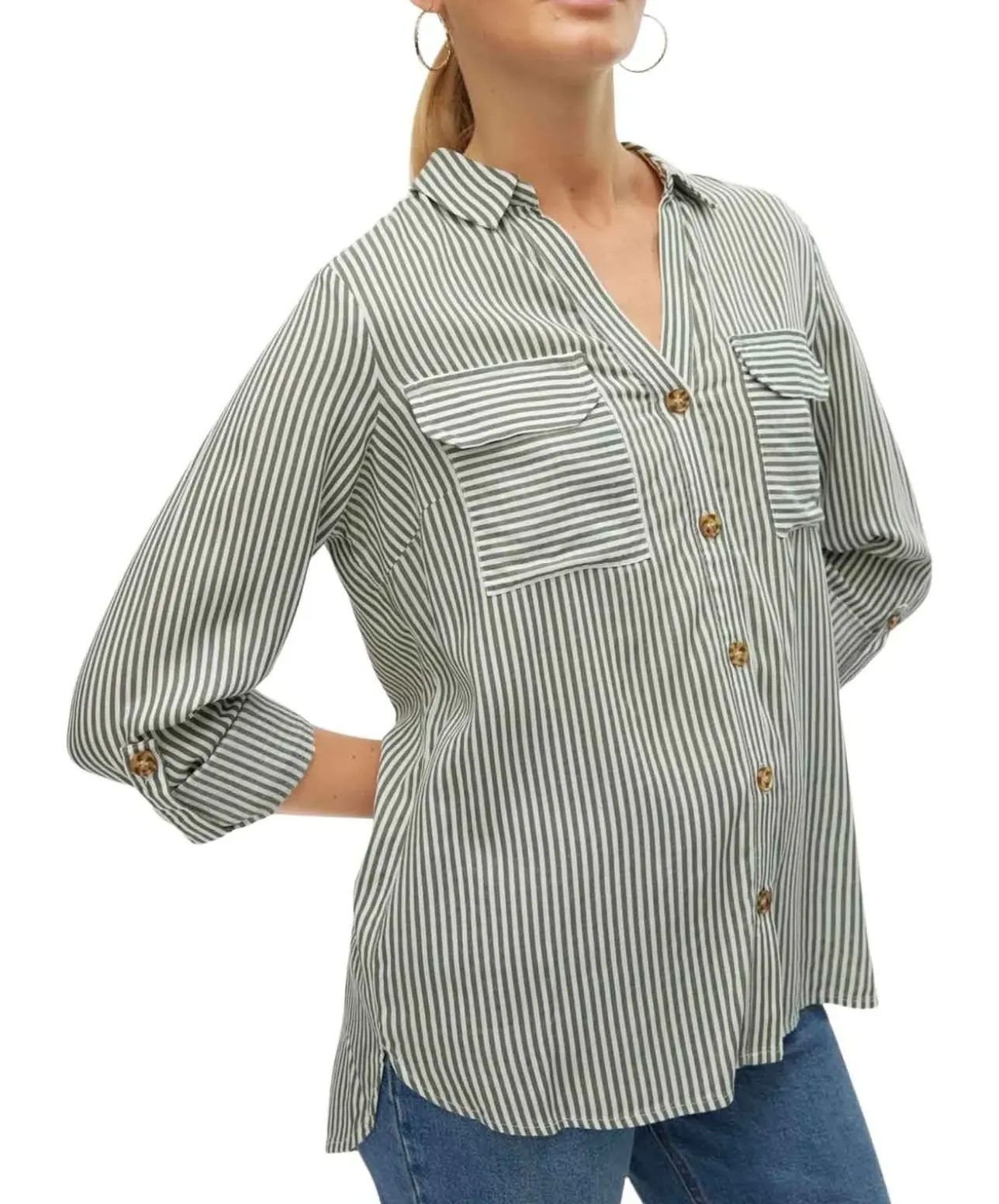 Vero Moda Hemdbluse Bumby in Streifendesign