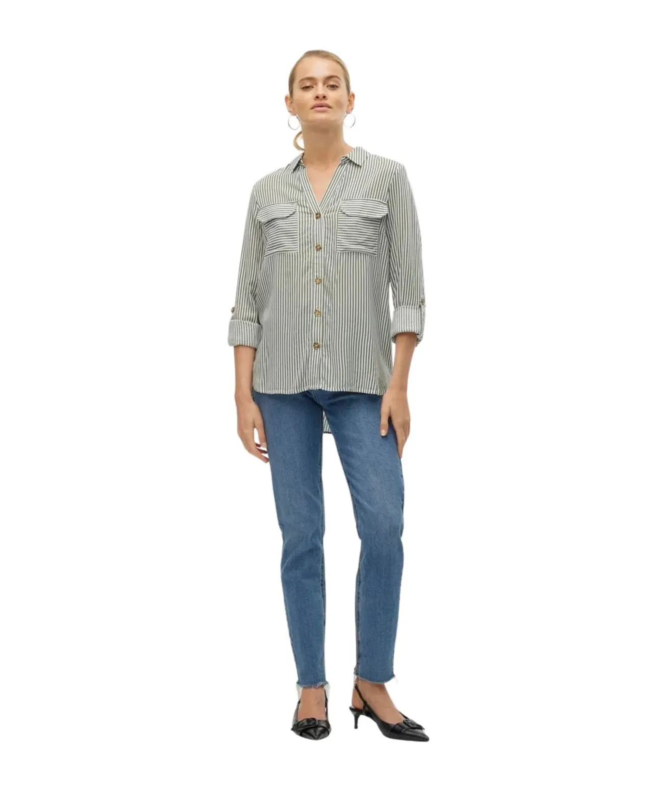 Vero Moda Hemdbluse Bumby in Streifendesign